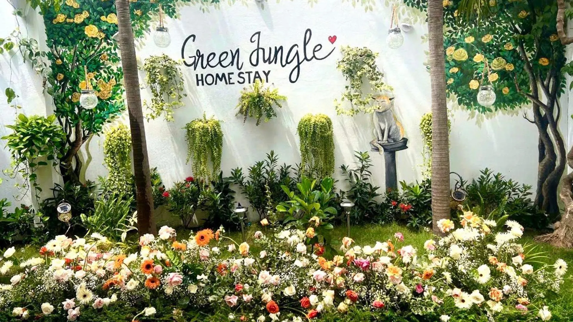 펜션 Green Jungle Homestay - Phu Hop Gia Dinh Tu 10 - 15 Nguoi Lon & 5 Tre Em - Bai Dau Xe O To, San Bbq - Mien Phi Su Dung Dich Vu Ho Boi Cach Homestay 3 Phut Di Bo - 7 Phut Di Bo Den Bien - 5 Phut Den Cho Hai San Phu Thuy 판티엣