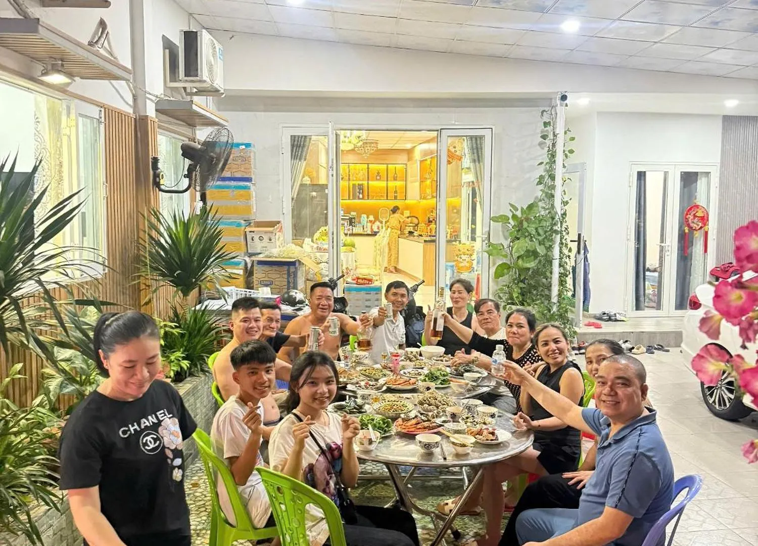 펜션 Green Jungle Homestay - Phu Hop Gia Dinh Tu 10 - 15 Nguoi Lon & 5 Tre Em - Bai Dau Xe O To, San Bbq - Mien Phi Su Dung Dich Vu Ho Boi Cach Homestay 3 Phut Di Bo - 7 Phut Di Bo Den Bien - 5 Phut Den Cho Hai San Phu Thuy 판티엣